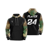 Custom Army Loose-Fit Pullover Hoodie Sweatshirt